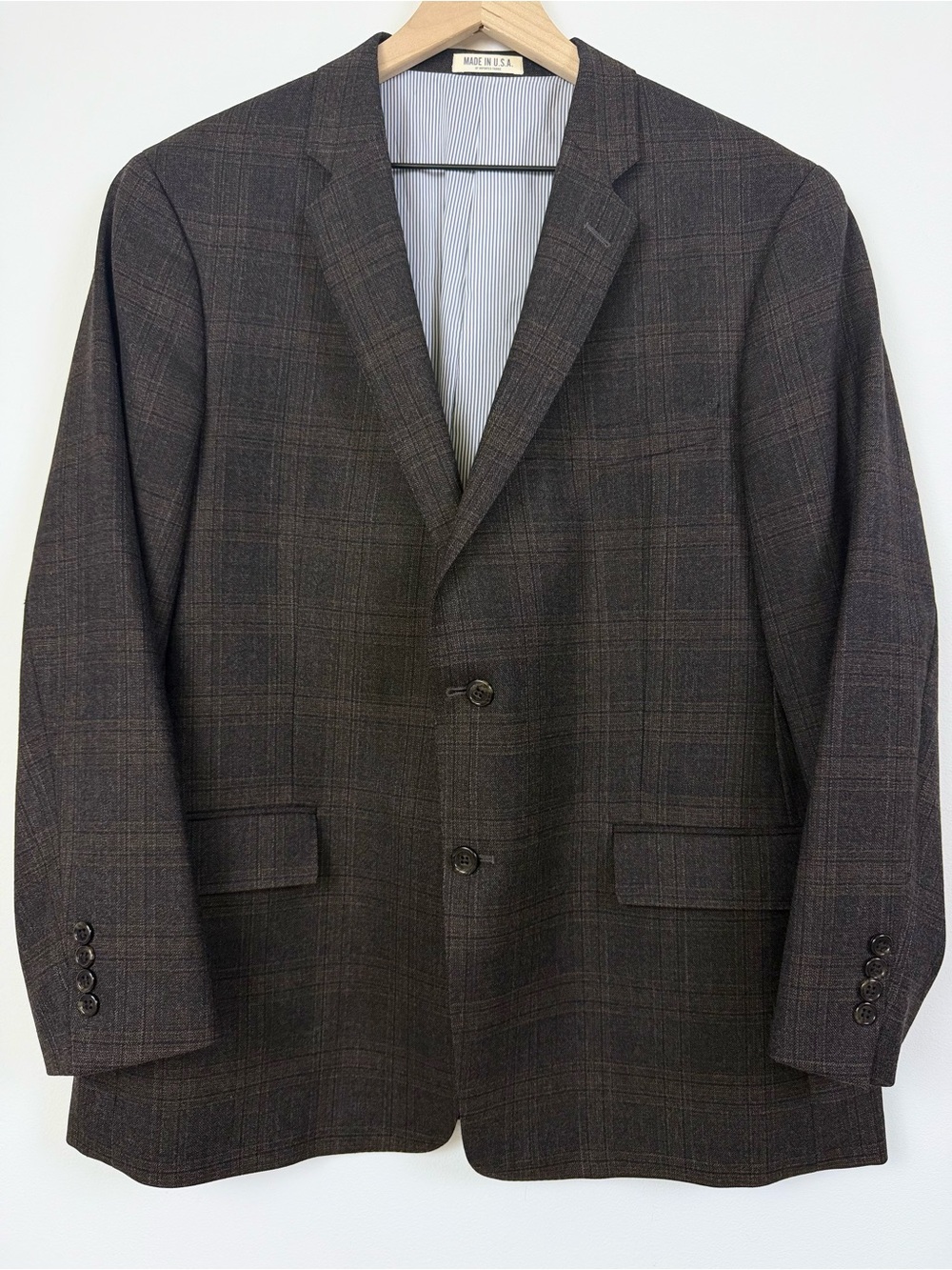 Todd Snyder Mayfair Fit Wool Plaid Blazer Made in USA